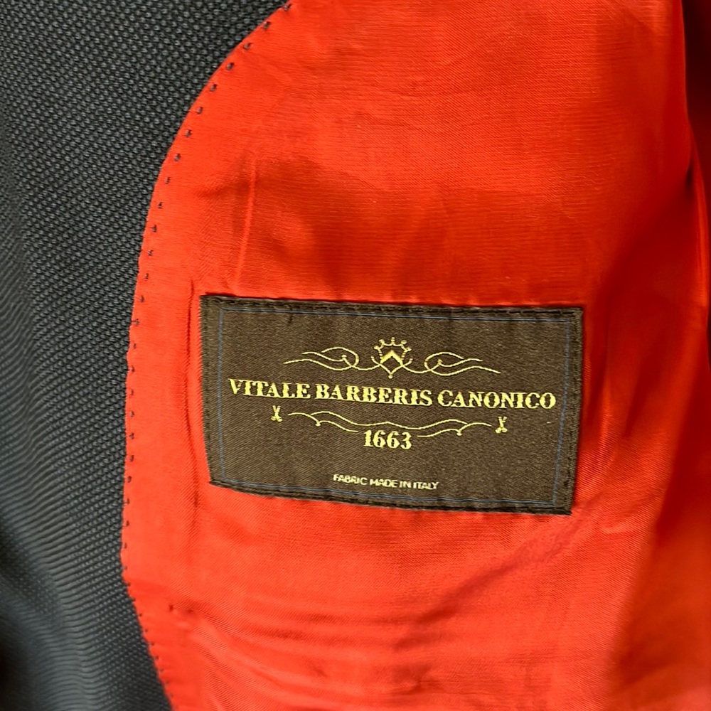 Suitsupply 42R suit jacket Sienna navy birdseye 100% Wool VBC *minor flaw - Picture 8 of 15
